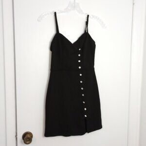 Trixxi Juniors Black Scuba Party Slip Dress NWOT